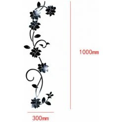 FLETéçA Miroirs Muraux Flower Vine Acrylique Miroir Stickers Muraux, Élégant Miroir Réglage Mur Autocollant, Mur Collant Miroir Décoration Murale Pour La Maison Salon Chambre Décor, Argent 11 FLETéçA Miroirs Muraux Flower Vine Acrylique Miroir Stickers Muraux, Élégant Miroir Réglage Mur Autocollant, Mur Collant Miroir Décoration Murale Pour La Maison Salon Chambre Décor, Argent -Miroir Soldes Boutique 66969059 5