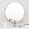 WAHAISON Miroir Rond En Verre 50x50cm HD Miroir Mural Avec Cadre Métal Carré Pour Vanité, Salle De Bain,Salon Chambre (Or) 1 WAHAISON Miroir Rond En Verre 50x50cm HD Miroir Mural Avec Cadre Métal Carré Pour Vanité, Salle De Bain,Salon Chambre (Or) -Miroir Soldes Boutique 66977473 1