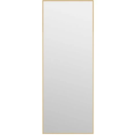 Miroir De Porte Doré 30x80 Cm Verre Et Aluminium VidaXL - Or 3 Miroir De Porte Doré 30x80 Cm Verre Et Aluminium VidaXL - Or