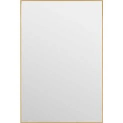 Miroir De Porte Doré 40x60 Cm Verre Et Aluminium VidaXL - Or