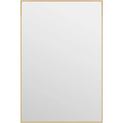 Miroir De Porte Doré 40x60 Cm Verre Et Aluminium VidaXL - Or 3 Miroir De Porte Doré 40x60 Cm Verre Et Aluminium VidaXL - Or