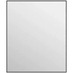 Miroir De Porte Noir 50x60 Cm Verre Et Aluminium VidaXL - Noir