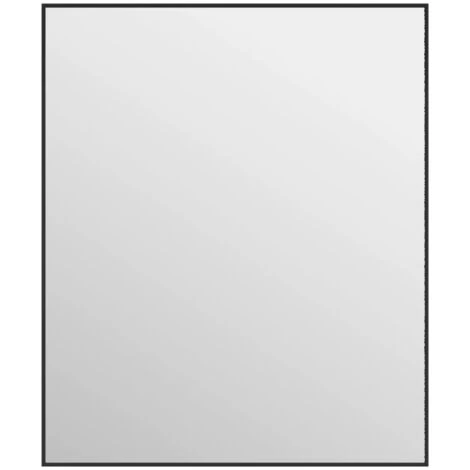 Miroir De Porte Noir 50x60 Cm Verre Et Aluminium VidaXL - Noir 3 Miroir De Porte Noir 50x60 Cm Verre Et Aluminium VidaXL - Noir