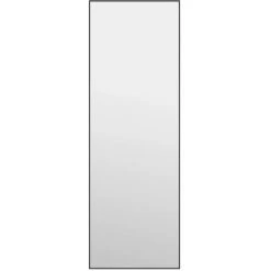 Miroir De Porte Noir 40x100 Cm Verre Et Aluminium VidaXL - Noir