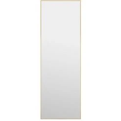 Miroir De Porte Doré 40x100 Cm Verre Et Aluminium VidaXL - Or