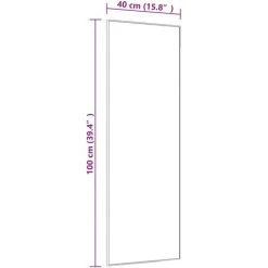 Miroir De Porte Doré 40x100 Cm Verre Et Aluminium VidaXL - Or -Miroir Soldes Boutique 67072503 3