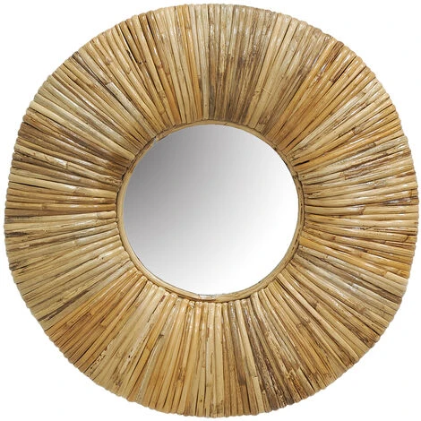 AUBRY GASPARD Miroir Rond En Rotin Naturel Naturel - Naturel 3 AUBRY GASPARD Miroir Rond En Rotin Naturel Naturel - Naturel
