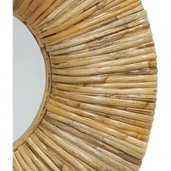 AUBRY GASPARD Miroir Rond En Rotin Naturel Naturel - Naturel 8 AUBRY GASPARD Miroir Rond En Rotin Naturel Naturel - Naturel -Miroir Soldes Boutique 67151368 3