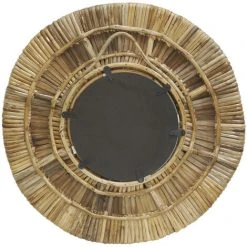 AUBRY GASPARD Miroir Rond En Rotin Naturel Naturel - Naturel 9 AUBRY GASPARD Miroir Rond En Rotin Naturel Naturel - Naturel -Miroir Soldes Boutique 67151368 4