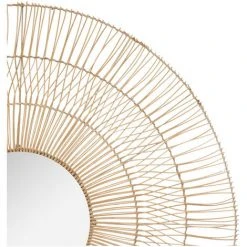 Atmosphera - Miroir Mural En Métal Et Rotin D 110 Cm - Beige 5 Atmosphera - Miroir Mural En Métal Et Rotin D 110 Cm - Beige -Miroir Soldes Boutique 67261007 2