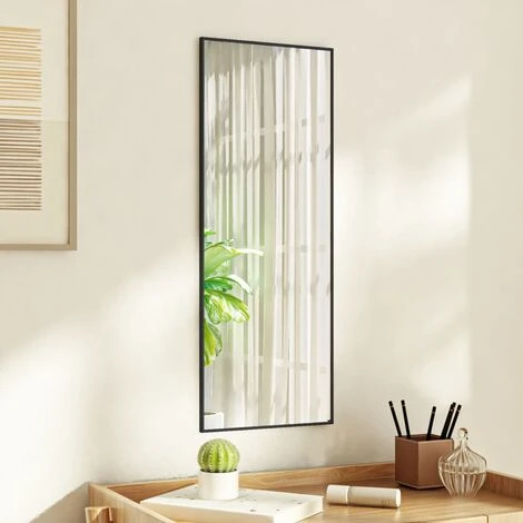 TRUE DEAL Miroir De Porte Noir 30x80 Cm Verre Et Aluminium 3 TRUE DEAL Miroir De Porte Noir 30x80 Cm Verre Et Aluminium