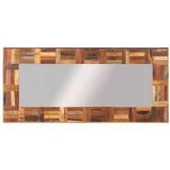 TRUE DEAL Miroir Mural Bois Massif De Récupération 50x110 Cm -Miroir Soldes Boutique 67296494 2