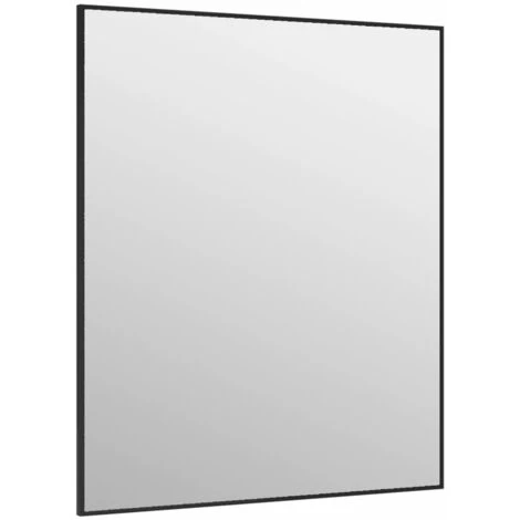 TRUE DEAL Miroir De Porte Noir 50x60 Cm Verre Et Aluminium 5 TRUE DEAL Miroir De Porte Noir 50x60 Cm Verre Et Aluminium – Image 3