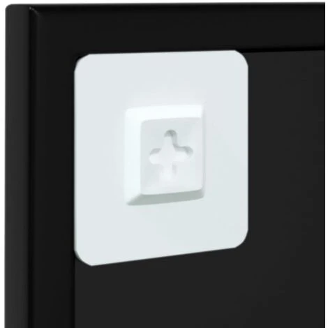 TRUE DEAL Miroir Mural Noir 60x60 Cm Métal 7 TRUE DEAL Miroir Mural Noir 60x60 Cm Métal – Image 5