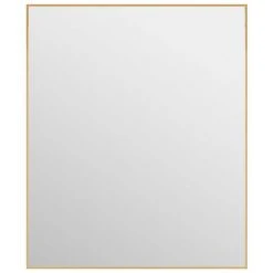 TRUE DEAL Miroir De Porte Doré 50x60 Cm Verre Et Aluminium -Miroir Soldes Boutique 67303392 2