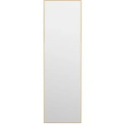 TRUE DEAL Miroir De Porte Doré 30x100 Cm Verre Et Aluminium -Miroir Soldes Boutique 67303406 2