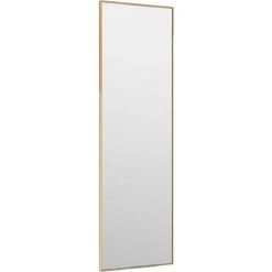 TRUE DEAL Miroir De Porte Doré 30x100 Cm Verre Et Aluminium -Miroir Soldes Boutique 67303406 3