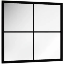 TRUE DEAL Miroir Mural Noir 40x40 Cm Métal 9 TRUE DEAL Miroir Mural Noir 40x40 Cm Métal -Miroir Soldes Boutique 67306431 3