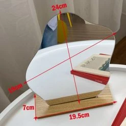 FUIENKO Miroir Décoratif, Base En Bois, Outils De Beauté Cosmétiques,Style 4 11 FUIENKO Miroir Décoratif, Base En Bois, Outils De Beauté Cosmétiques,Style 4 -Miroir Soldes Boutique 67342697 5