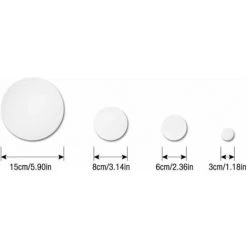 TANèTUE Miroirs Muraux Rond, 3D Amovible Miroir Autocollant Stickers Avec Adhésif Pour Chambre Salon Décoration D'intérieur 26 Pcs -Miroir Soldes Boutique 67426103 2