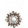 LANADECO Miroir Rond Dans Cadres Représentant Des Ovales En Métal Marron - Marron -Miroir Soldes Boutique 67485611 1