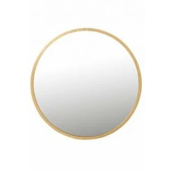 LANADECO Miroir Rond Avec Cadre Doré - Or