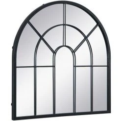 OZAIA Miroir Fenêtre En Métal - H. 80 X L. 80 Cm - Noir - LOYA - Noir -Miroir Soldes Boutique 67556244 3