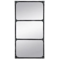 VENTE-UNIQUE.COM Miroir Fenêtre Industriel En Fer - L. 100 X H. 51 Cm - Noir Effet Vieilli - MAASTRICHT - Noir 9 VENTE-UNIQUE.COM Miroir Fenêtre Industriel En Fer - L. 100 X H. 51 Cm - Noir Effet Vieilli - MAASTRICHT - Noir -Miroir Soldes Boutique 67556289 3