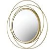 ENLENK Miroir Mural Décoratif En Métal - 36 Cm De Diamètre - Rond - Décoration Pour Chambre à Coucher, Salon, Salle De Bain, Couloir 2 ENLENK Miroir Mural Décoratif En Métal - 36 Cm De Diamètre - Rond - Décoration Pour Chambre à Coucher, Salon, Salle De Bain, Couloir -Miroir Soldes Boutique 67586504 1