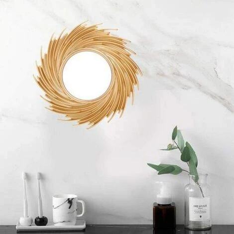 ENLENK Miroir Mural | Miroir Rond Pour La Décoration Murale De La Maison, Du Salon Et De La Chambre | Photo Haute Résolution | Cadeau Original Pour Femme Et Maman Avec Des Lunettes De Soleil Accrochées Au Mur | Miroir Doré Pour La Décoration 5 ENLENK Miroir Mural | Miroir Rond Pour La Décoration Murale De La Maison, Du Salon Et De La Chambre | Photo Haute Résolution | Cadeau Original Pour Femme Et Maman Avec Des Lunettes De Soleil Accrochées Au Mur | Miroir Doré Pour La Décoration – Image 3