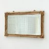 CASATERA Miroir Rectangulaire En Rotin Naturel 67 X 36 Cm - Moka - Madera Clara