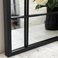 PASSAGE VERNET Miroir Art Déco En Métal Noir 97 X 67 Cm - Wallis - Intérieur/extérieur - Negro 10 PASSAGE VERNET Miroir Art Déco En Métal Noir 97 X 67 Cm - Wallis - Intérieur/extérieur - Negro -Miroir Soldes Boutique 67620227 4