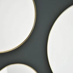 PASSAGE VERNET Miroir Rond En Laiton 60 Cm - Murat - Dorado -Miroir Soldes Boutique 67620356 4