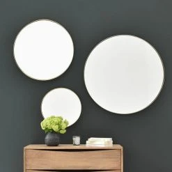 PASSAGE VERNET Miroir Rond En Laiton 60 Cm - Murat - Dorado -Miroir Soldes Boutique 67620356 5