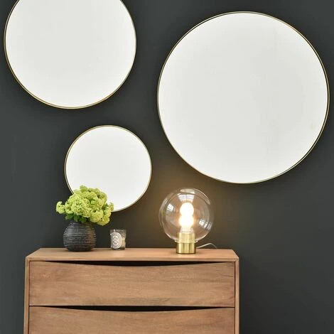 PASSAGE VERNET Miroir Rond En Laiton 80 Cm - Murat - Dorado 5 PASSAGE VERNET Miroir Rond En Laiton 80 Cm - Murat - Dorado – Image 3
