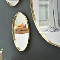 PASSAGE VERNET Miroir Rond En Laiton 40 Cm - Murat - Dorado -Miroir Soldes Boutique 67620368 4