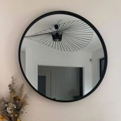 ARNE LYKKE Miroir Rond En Métal Noir 100 Cm - Soho - Negro -Miroir Soldes Boutique 67620381 2