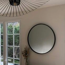 ARNE LYKKE Miroir Rond En Métal Noir 100 Cm - Soho - Negro -Miroir Soldes Boutique 67620381 5