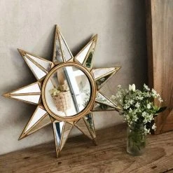 MAISON TILLEUL Miroir étoile Doré 34 Cm - Manderley - Or