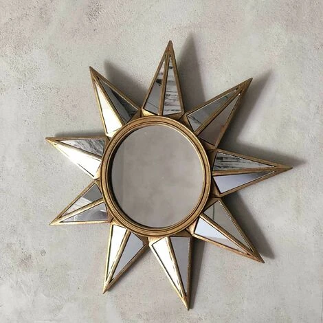 MAISON TILLEUL Miroir étoile Doré 34 Cm - Manderley - Or 4 MAISON TILLEUL Miroir étoile Doré 34 Cm - Manderley - Or – Image 2