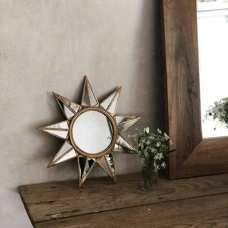 MAISON TILLEUL Miroir étoile Doré 34 Cm - Manderley - Or 6 MAISON TILLEUL Miroir étoile Doré 34 Cm - Manderley - Or – Image 4