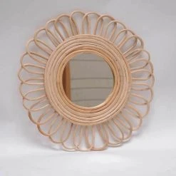 CASATERA Miroir Rond Fleur Vintage En Rotin Naturel 48 Cm - Moka - Madera Clara 7 CASATERA Miroir Rond Fleur Vintage En Rotin Naturel 48 Cm - Moka - Madera Clara -Miroir Soldes Boutique 67620500 3