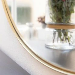 PASSAGE VERNET Miroir Rond En Laiton 100 Cm - Murat - Dorado -Miroir Soldes Boutique 67620527 2