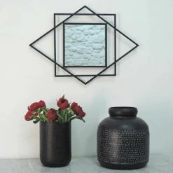 PASSAGE VERNET Miroir à Motif Graphique Art Déco Noir 70 X 50 Cm - Tonka - Intérieur/extérieur - Negro 11 PASSAGE VERNET Miroir à Motif Graphique Art Déco Noir 70 X 50 Cm - Tonka - Intérieur/extérieur - Negro -Miroir Soldes Boutique 67620580 5