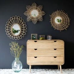 CASATERA Miroir Ovale En Rotin Naturel 56 X 62 Cm - Moka - Madera Clara 10 CASATERA Miroir Ovale En Rotin Naturel 56 X 62 Cm - Moka - Madera Clara -Miroir Soldes Boutique 67620609 4