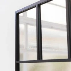 DECOCLICO FACTORY Miroir Verrière Compartimentée En Métal Noir 90 X 120 Cm - Bricklane - Intérieur/extérieur - Negro 11 DECOCLICO FACTORY Miroir Verrière Compartimentée En Métal Noir 90 X 120 Cm - Bricklane - Intérieur/extérieur - Negro -Miroir Soldes Boutique 67620633 5