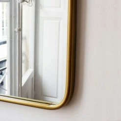 DECOCLICO FACTORY Miroir Carré En Métal Doré 65 X 65 Cm - Uptown - Intérieur/extérieur - Dorado -Miroir Soldes Boutique 67620640 4
