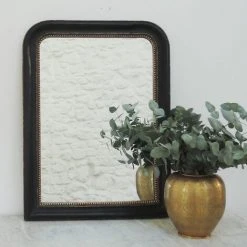MAISON TILLEUL Miroir Trumeau Noir 58,5 X 78 Cm - Manderley - Negro
