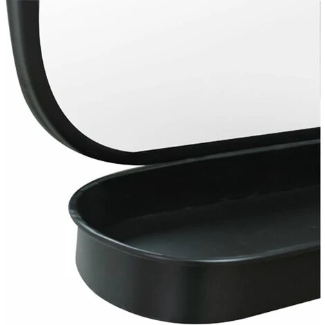 DECOCLICO FACTORY Miroir En Métal Noir Avec étagère 50,5 X 77,5 Cm - Bricklane - Negro 4 DECOCLICO FACTORY Miroir En Métal Noir Avec étagère 50,5 X 77,5 Cm - Bricklane - Negro – Image 2