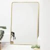 MAISON TILLEUL Miroir Rectangulaire En Laiton Doré 85 X 55 Cm - Chaumont - Dorado -Miroir Soldes Boutique 67620707 1